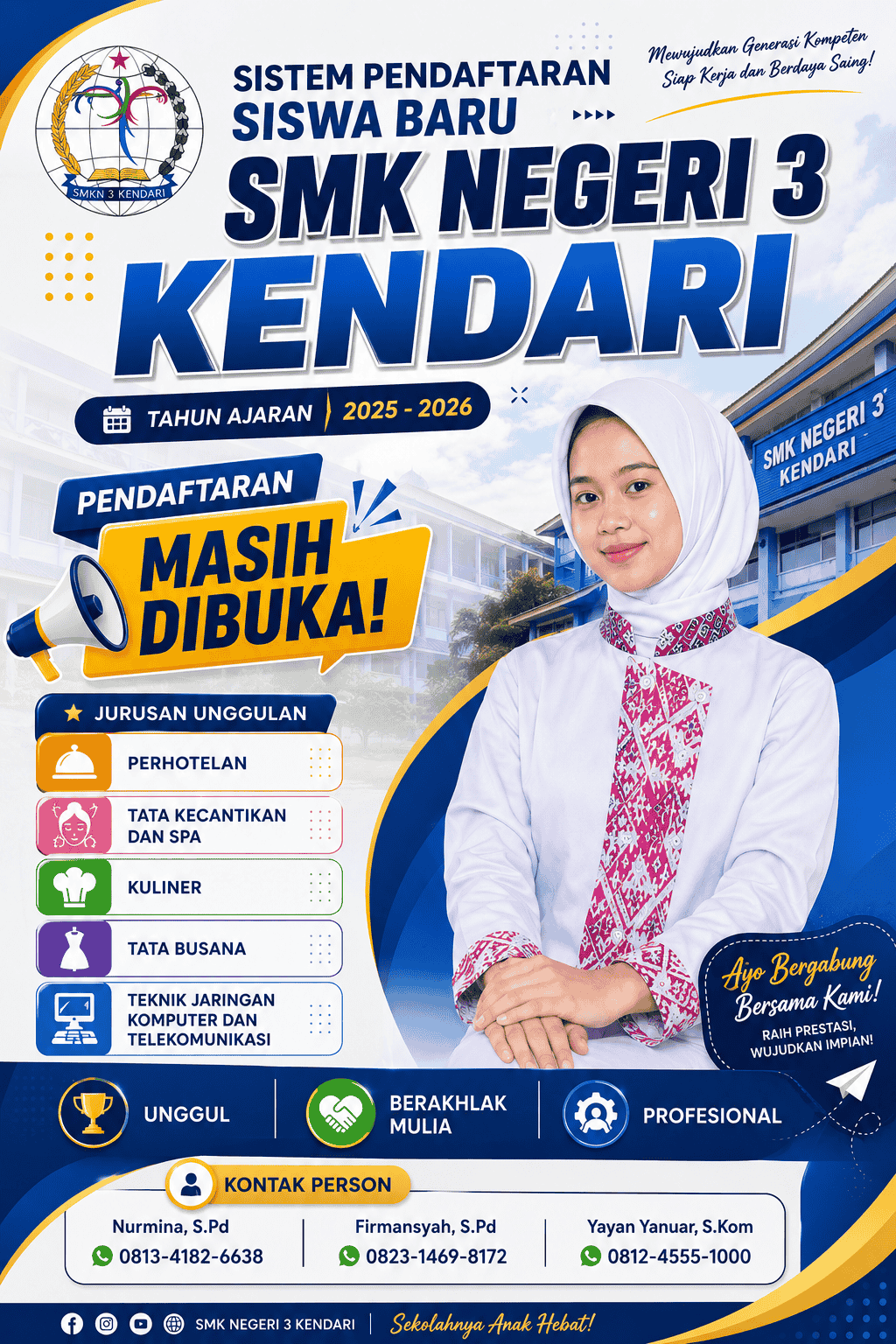 Brosur SPMB SMKN 3 Kendari
