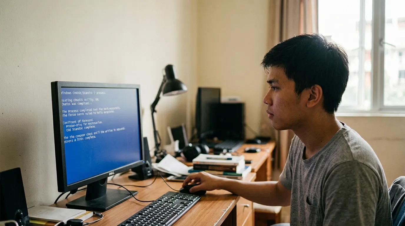 Cara Mengatasi Scandisk/CHKDSK yang Selalu Muncul Saat Komputer Booting