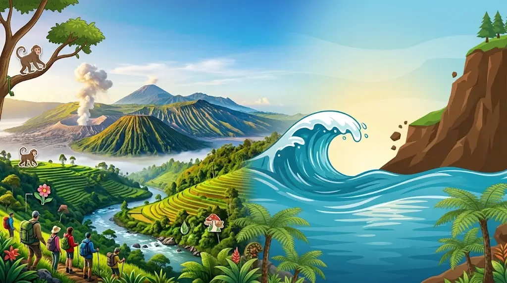 Geografi Pariwisata dan Ekowisata: Daya Tarik Alam dan Mitigasi Bencana di Destinasi Wisata